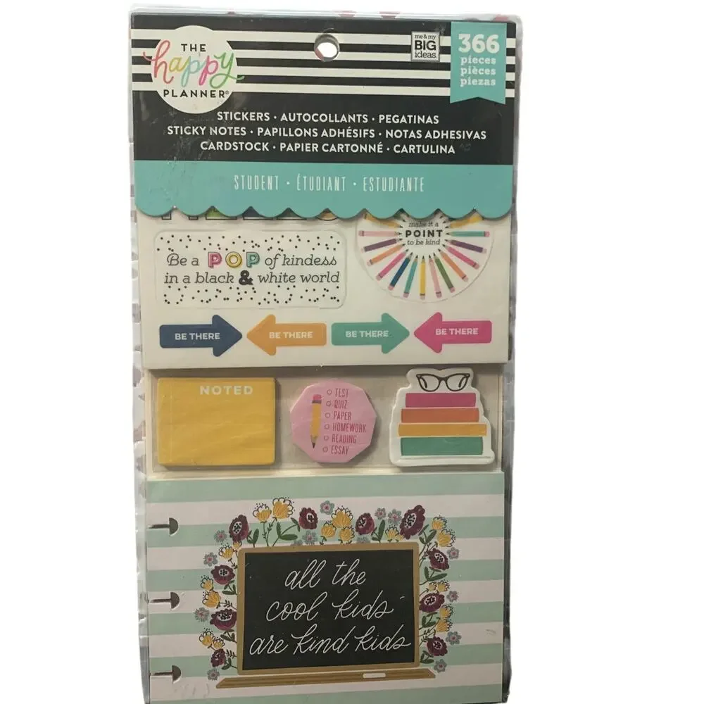 NIP MAMBI The Happy Planner stickers cardstock sticky notes PLMP-29 366 pieces